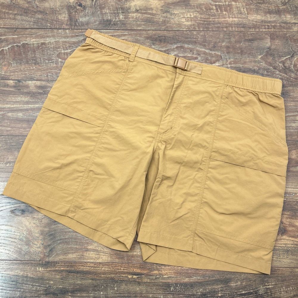 Eddie Bauer‎ Men's Pull On Moisture Wicking UPF+ 50 Ripstop Tech Short 2XL Brown